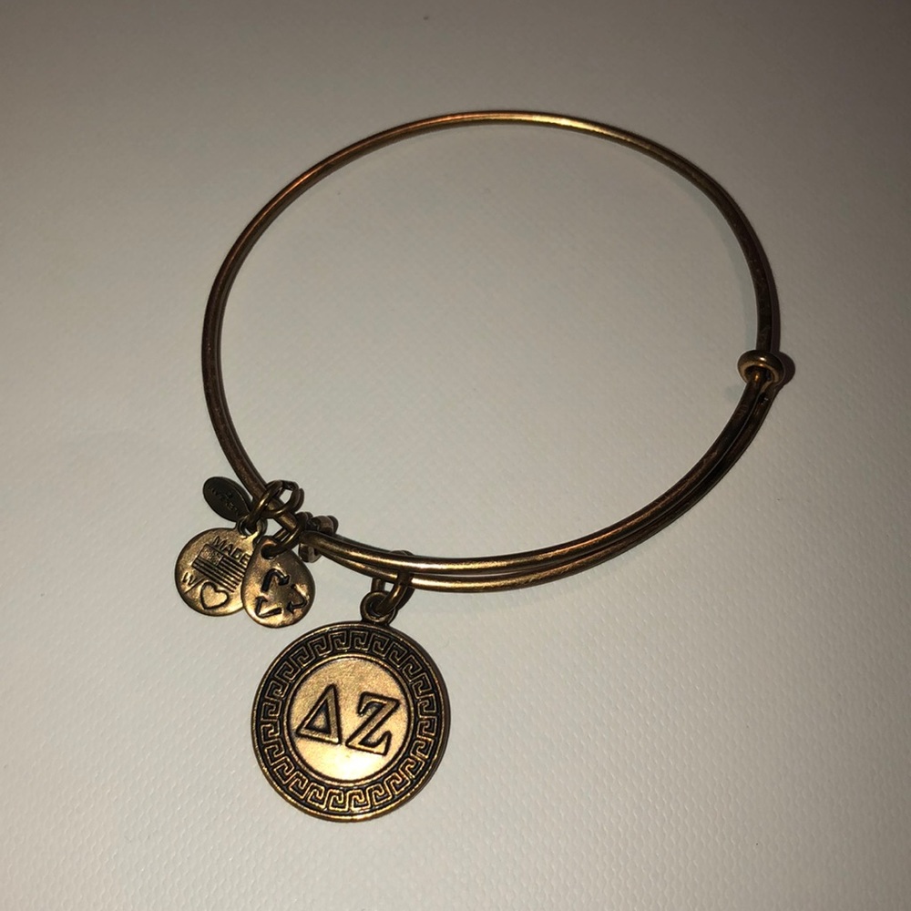 Alex and Ani gold Delta Zeta bracelet